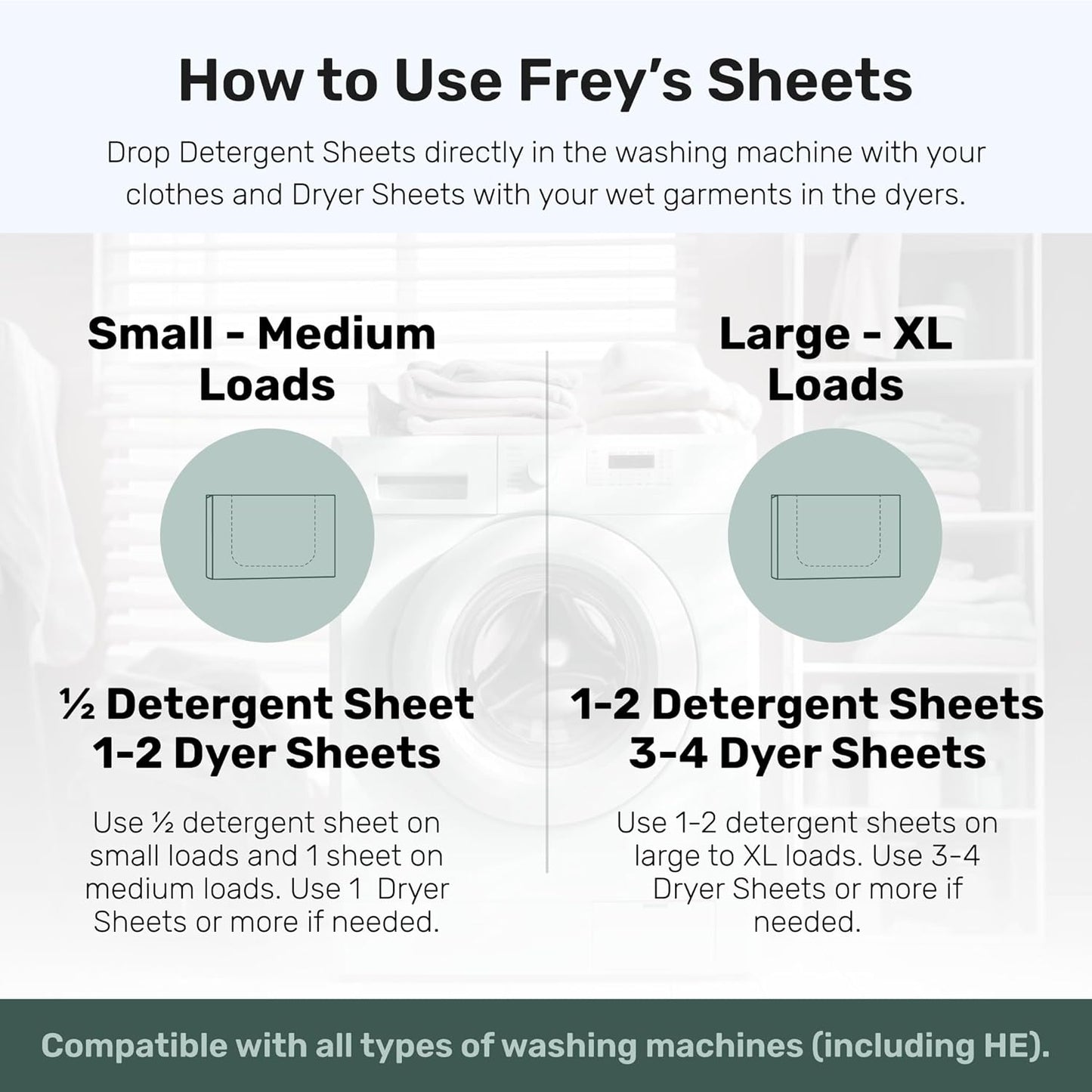 FREY Naturally Scented Dryer Sheets - Fabric Softener for Soft, Fresh & Clean Clothes (1-pack, Cedar Grove)