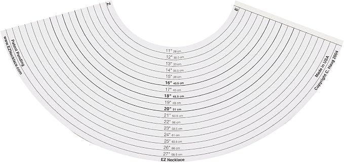 Darice Inch EZ Necklace Inch Necklace Sizer