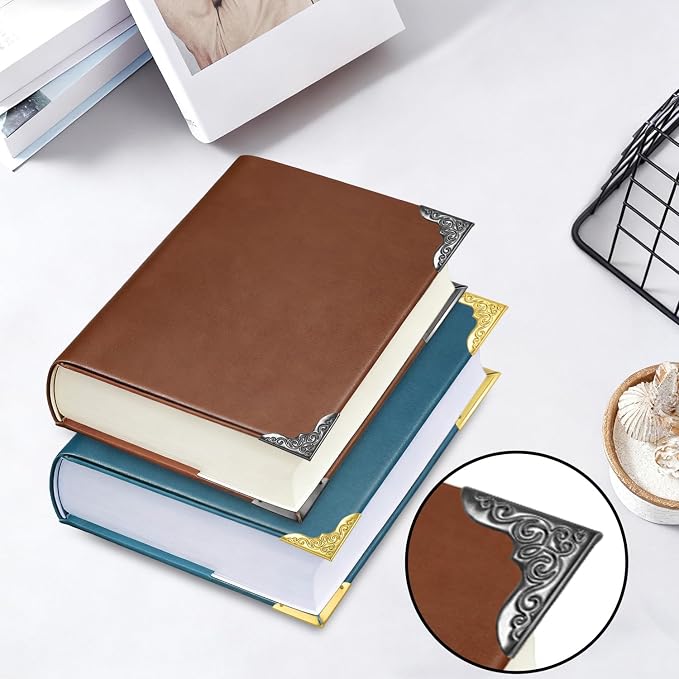 100pcs Metal Book Corner Protectors, Bronze Decorative Scrapbooking Photo