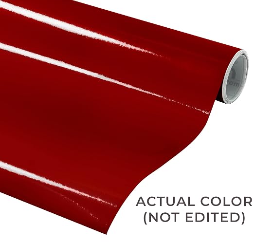 VViViD Burgundy Gloss DECO65 Permanent Adhesive Craft Vinyl