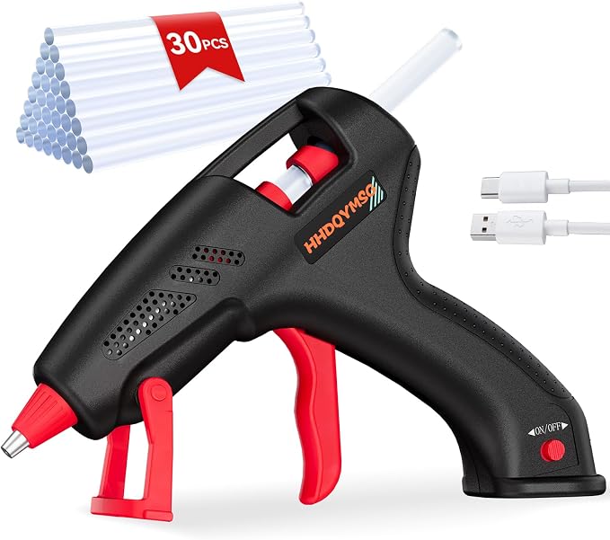 Cordless Hot Glue Gun, 20W Hot Glue Gun
