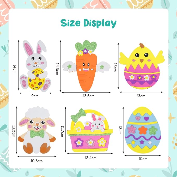 Fennoral 24 Pack Easter Craft Kit