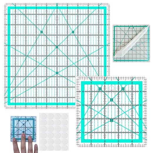 2 Quilting Rulers, Square Quilting Rulers | Square Rulers, Quilting Squares