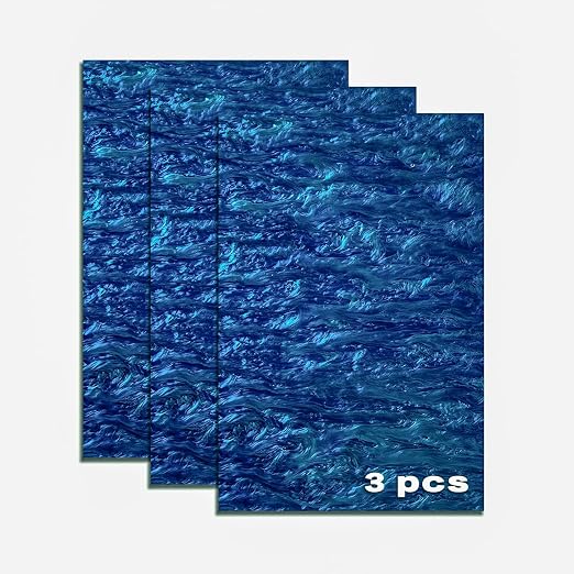 TOEPODO Pearlescent Ripple Cast Acrylic Sheets 1/8inch Thick Marble Acrylic