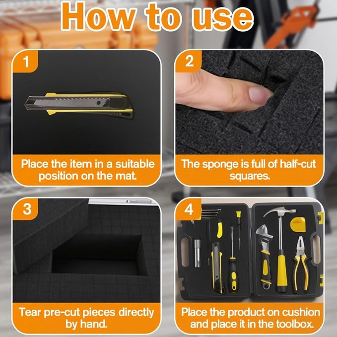 8 Pcs Pick and Pluck Foam Sheets