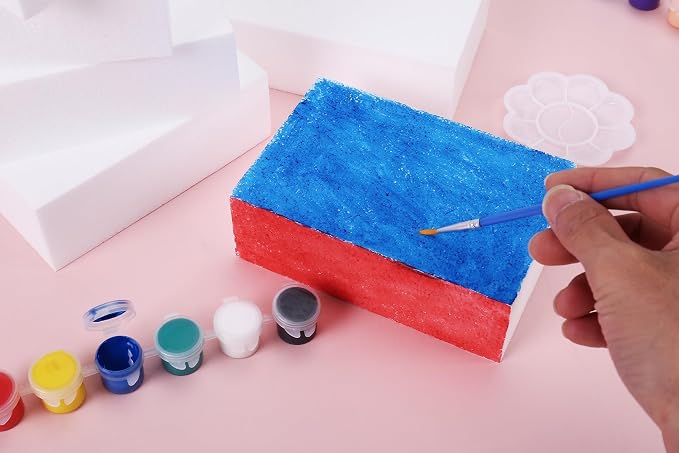 AMZQNART 4pcs Craft Foam Blocks 4×12×2in Polystyrene Blocks, Used