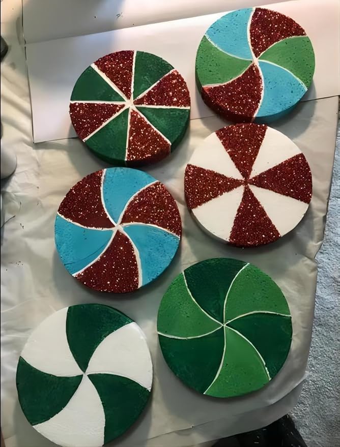 Crafare 15 PCS 5x5x1 Inch Round Foam Circles