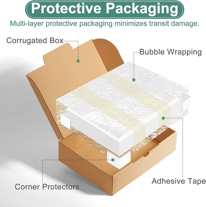 MYFAMIREA 12 Pack White Foam Board 12" x 16", 3/16" Thick Board Poster