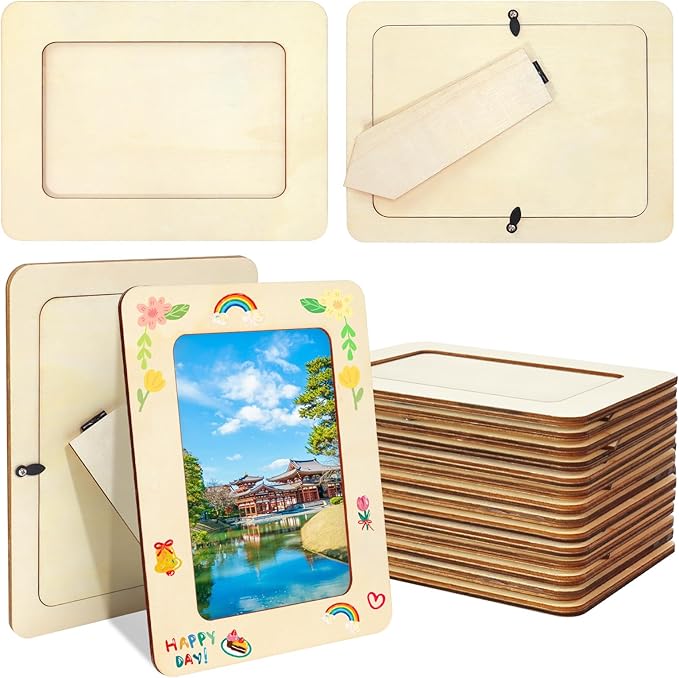 VOKOY 25 Pack Wooden Picture Frames