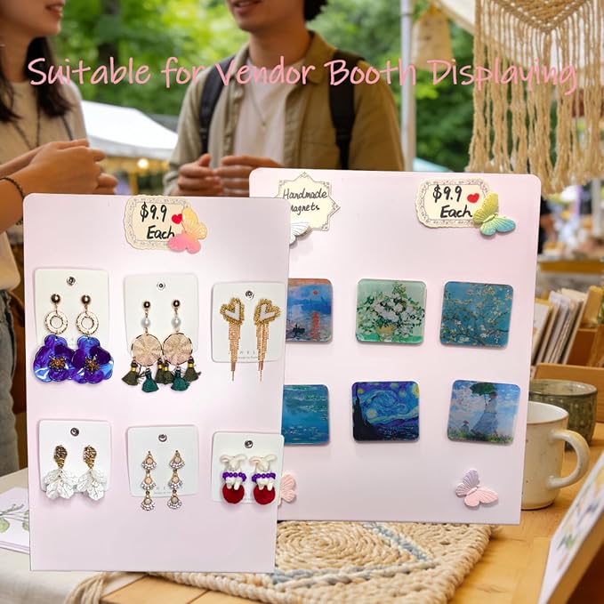 2 Pack Metal Pink Magnet Display Board