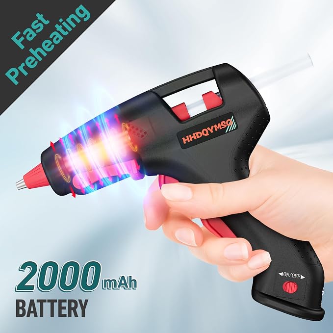 Cordless Hot Glue Gun, 20W Hot Glue Gun