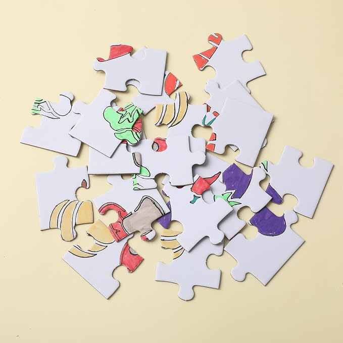 Mr. Pen- Blank Puzzle Bulk, 13 Pack, 20 Pieces/Pack, 5.5 x 8.1 Inch, Arts & DIY