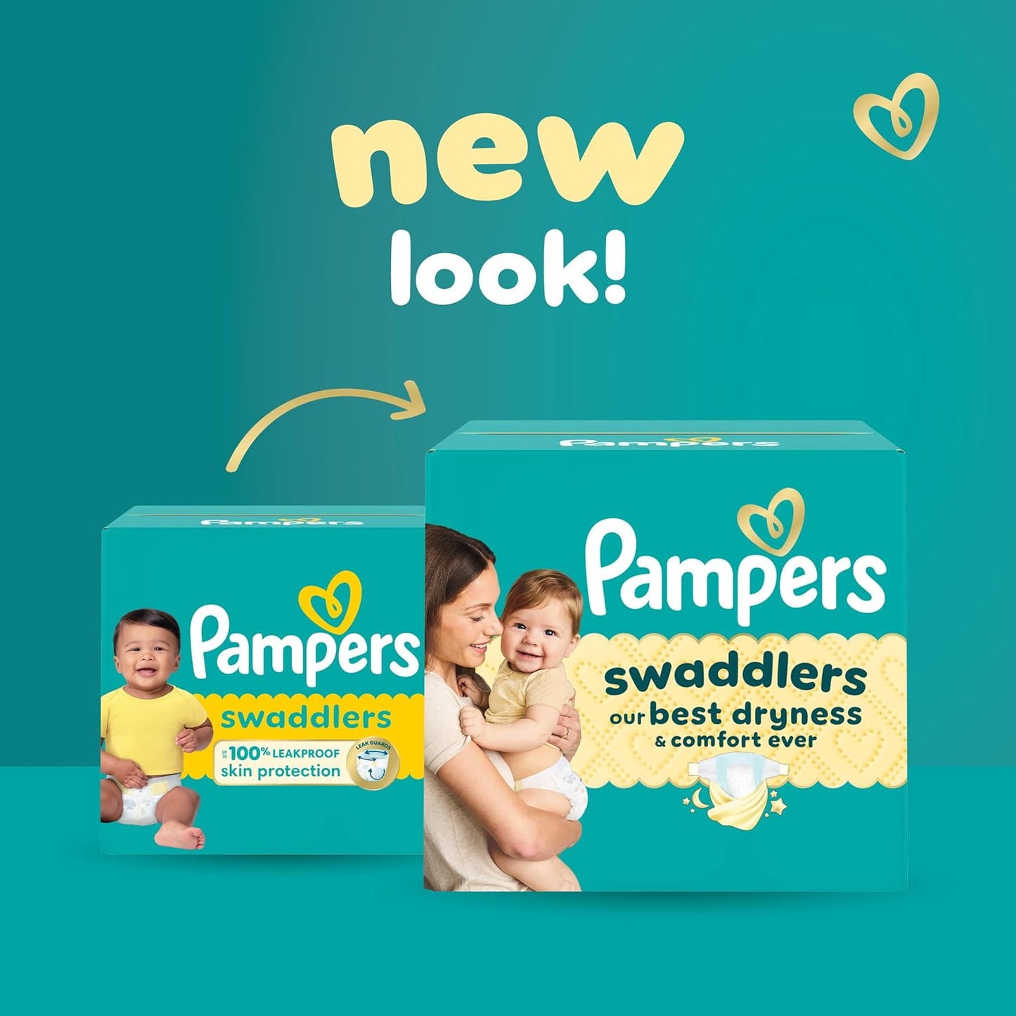Pampers Swaddlers Diapers, Size 1 (8-14 lbs), 96 Count, Absorbent, Keeps Baby Dry and Comfortable, Skin Safe Disposable Baby Diaper (Packaging May Vary)