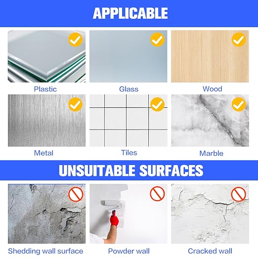 White Double Sided Adhesive Pads, Heavy Duty Mounting Tape, Super-Sticky Black