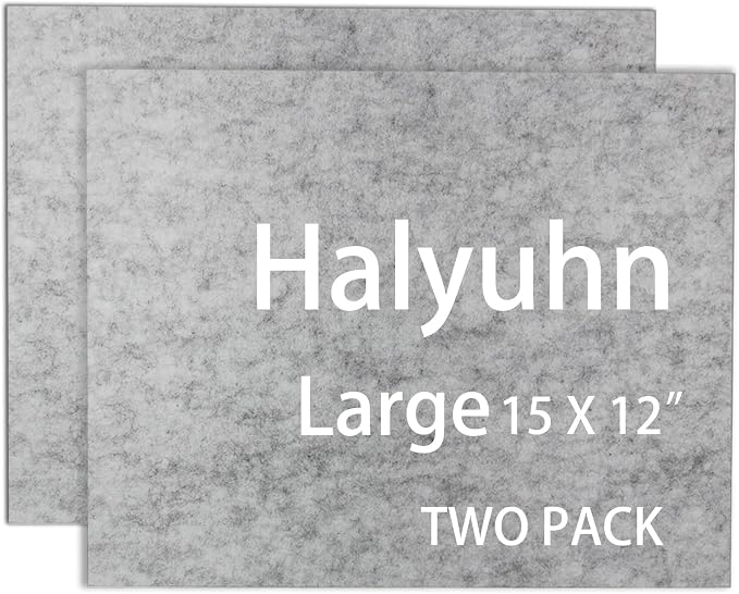 8 MM Thick Felt Furniture Pads, 15’’ x 12’’ Gray Felt Pads