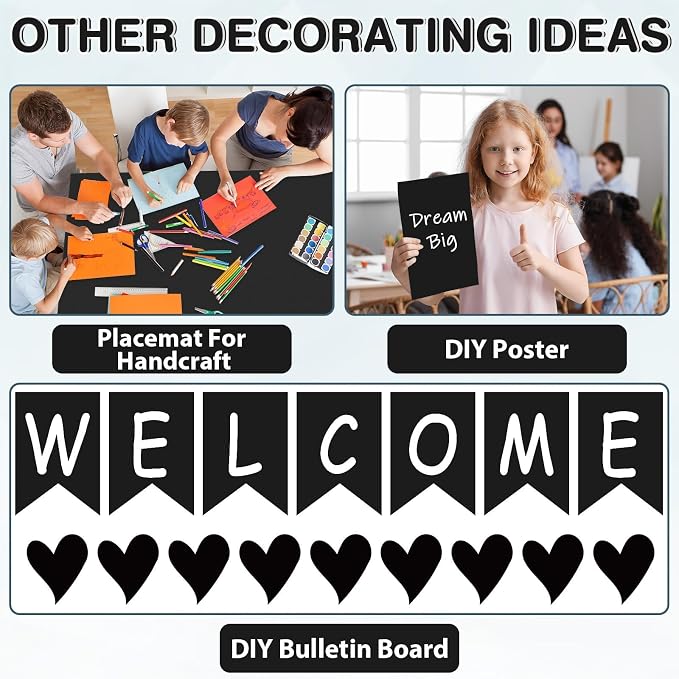 Black Bulletin Board Paper Roll