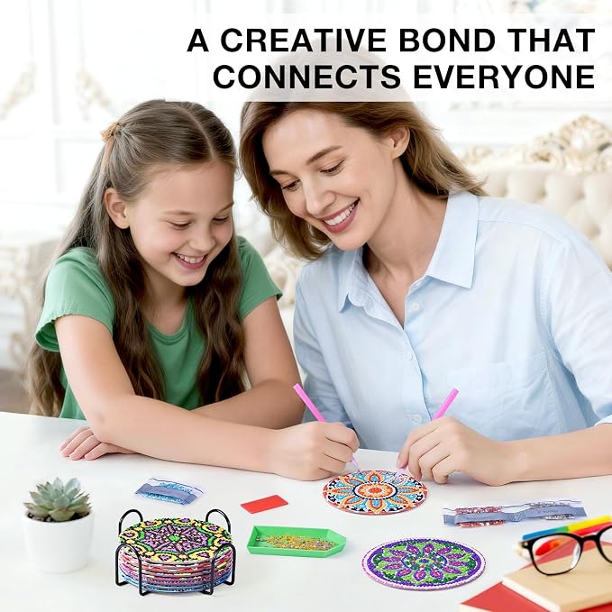 Mandala Diamond Art Painting Coasters Kit