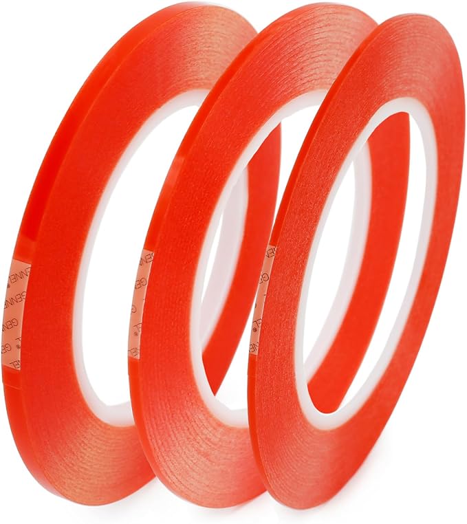 3pcs Clear Double Sided Strong Adhesive Tape | 3 Rolls Multi-Size Acrylic Tape