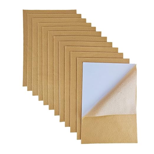 Jtnohx Self Adhesive Felt Sheets, 12 Pieces Felt Fabric