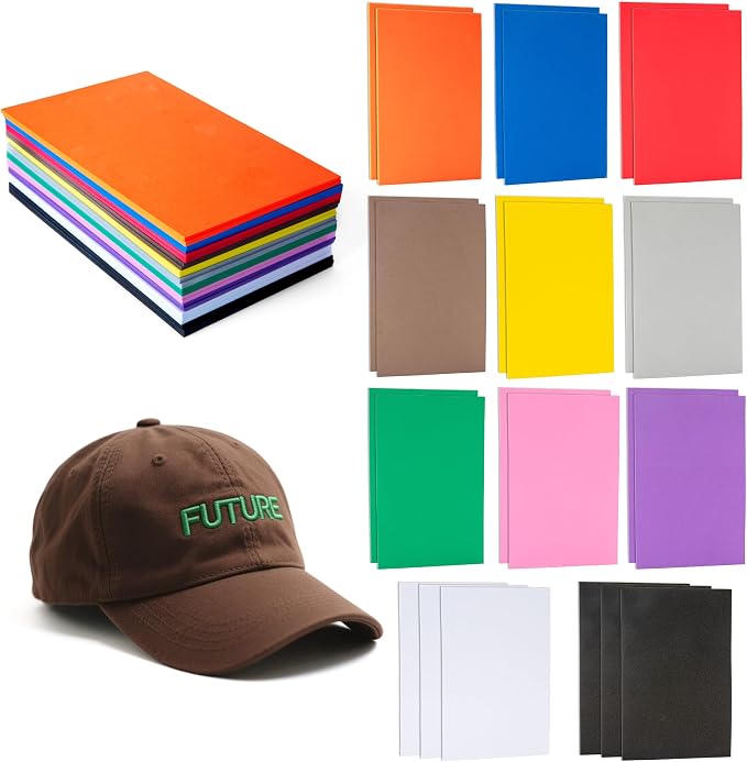 Funria 24Pcs 3mm Embroidery Foam 6" x 9" Puffy Foam