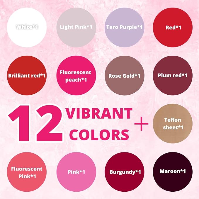 HTVRONT Pink Heat Transfer Vinyl Pink, Iron on Vinyl Compatible