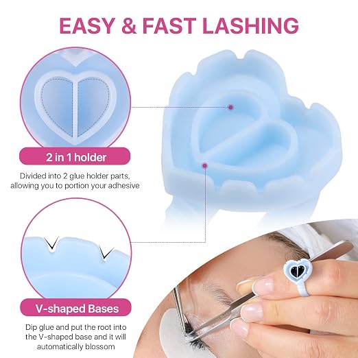 Pretty memory 150 Pcs Glue Rings