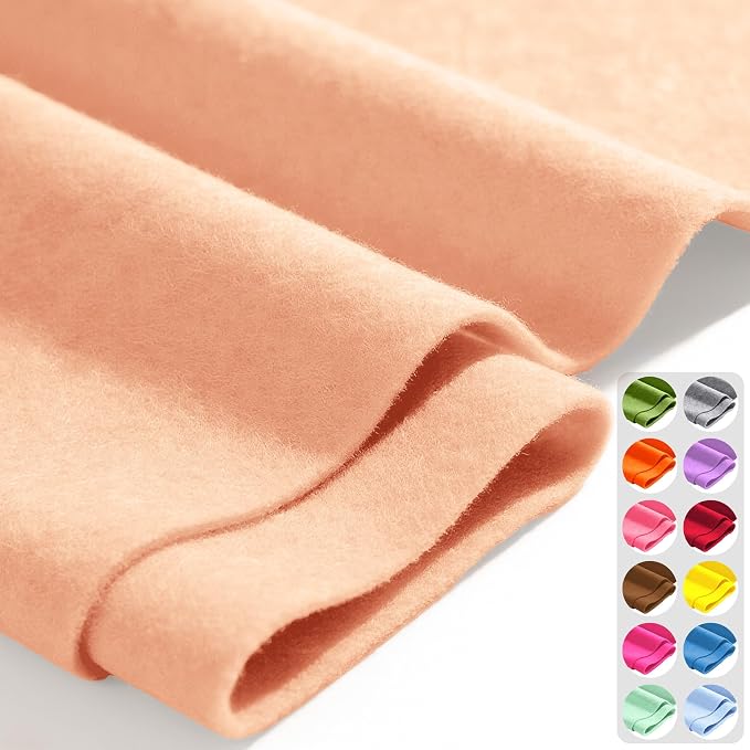 Peach 36" X 36" Felt Fabric Sheet