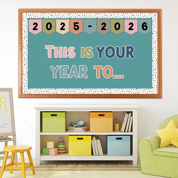 Qyeahkj 17.7in x 20ft Bulletin Board Paper Roll Bulletin Board Background Paper