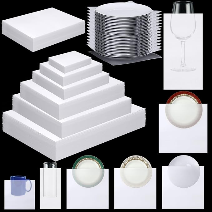 Frienda 120 Pcs Moving Dishes Packing Kit 30 Foam Sheets 90 Pcs 6-Size Plate