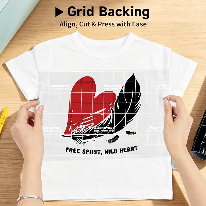 TECKWRAP Heat Transfer Vinyl for T-Shirts, 50+ Washes, REACH Certified & Dryer