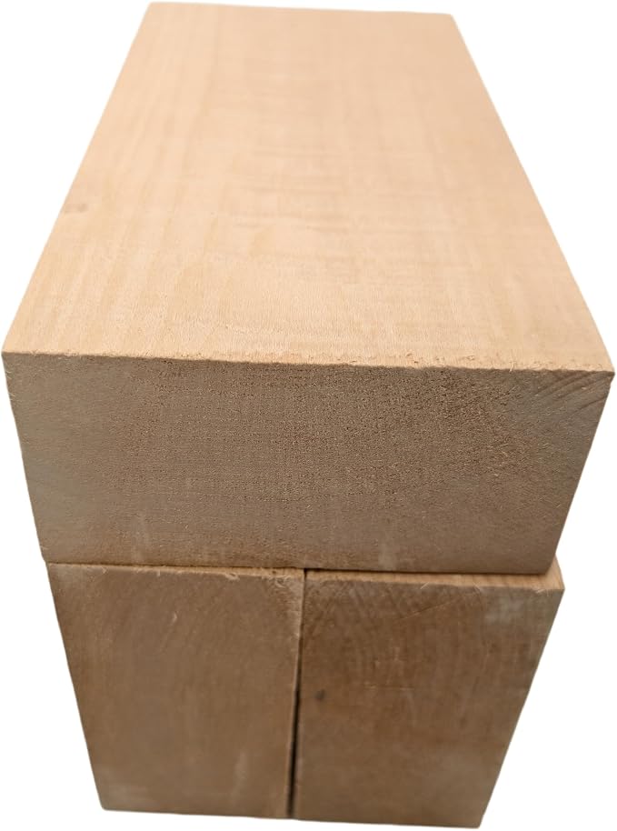 3PCS Basswood Carving Blocks, Whittling Wood Carving Kit, Unfinished Wooden