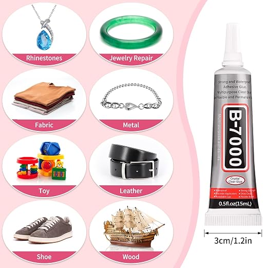 cridoz B7000 Jewelry Glue for Rhinestones