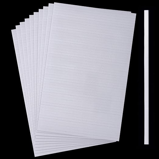 Outus 1000 Pcs Foam Strips 5.91'' x 0.12'' Double Sided Adhesive Foam Tape 3D