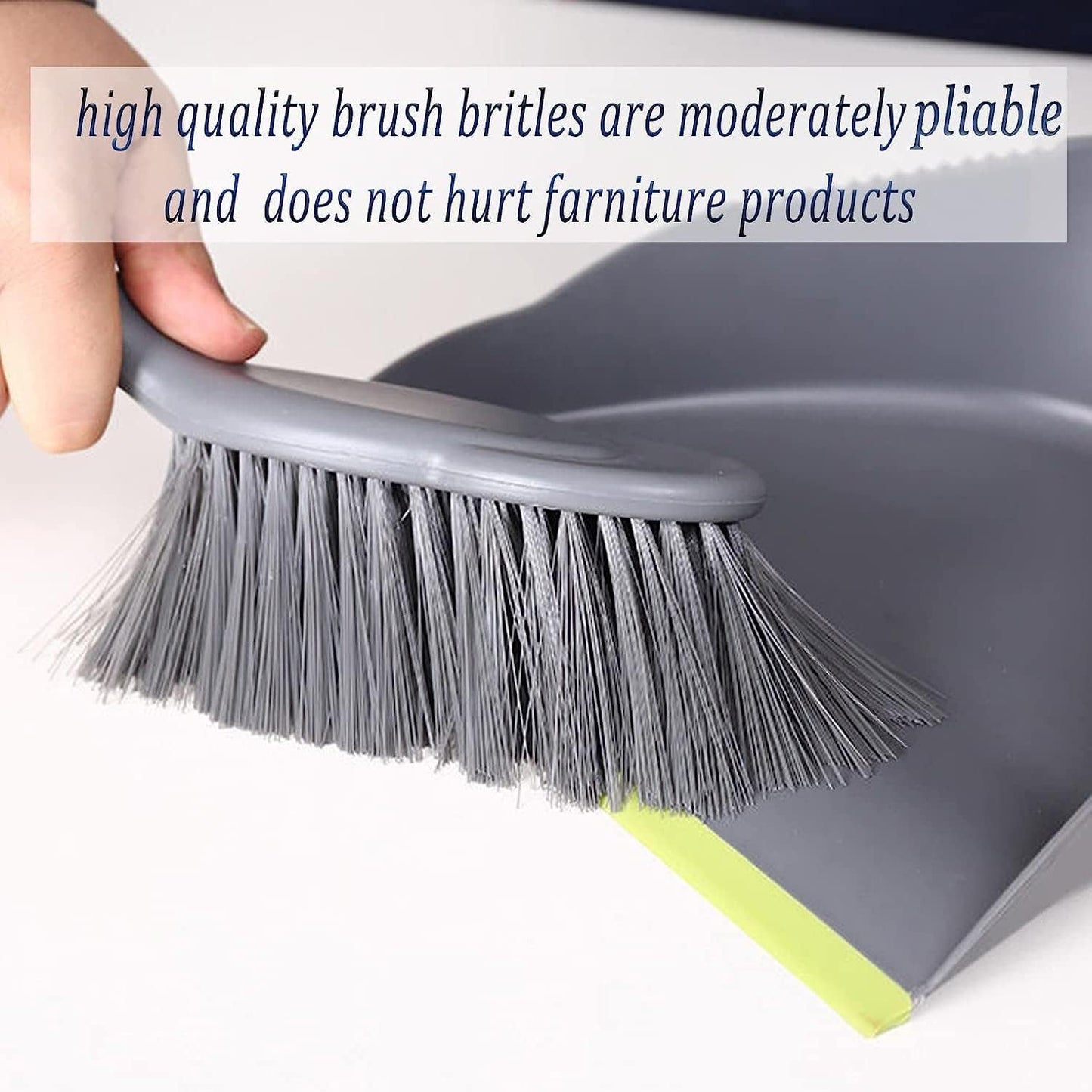 Dust pan Broom Dustpan Brush - Dust Pans with Brush, Hand Broom and Dustpan Set, Dustpan and Brush Set, Handheld Broom and Dustpan Set, Dustpan are Used to Clean, Floors, Tables, Animal Cages (3pcs)
