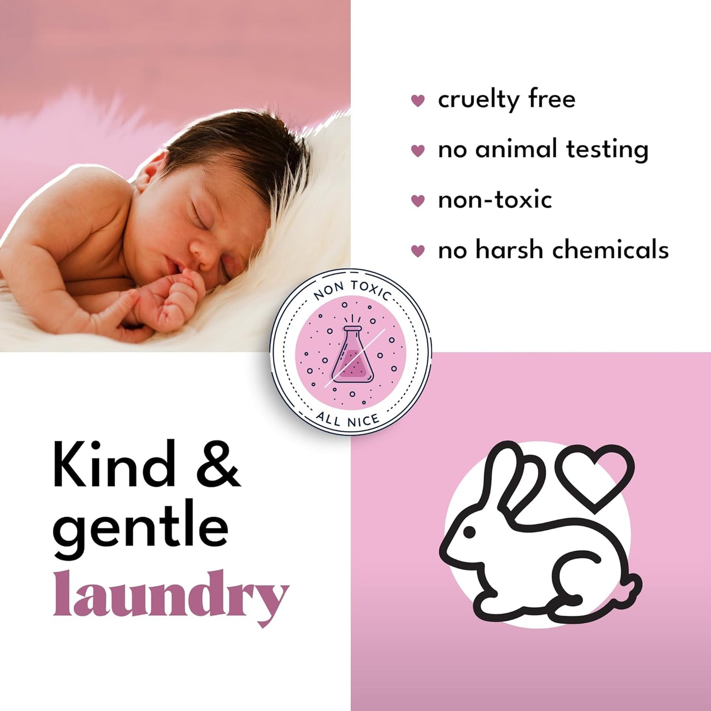 ZERO TRACE Baby Friendly Laundry Detergent Sheets, 72 Loads - Eco Friendly, All Natural, Hypoallergenic, Biodegradable - Sheet Laundry Soap for Sensitive Skin