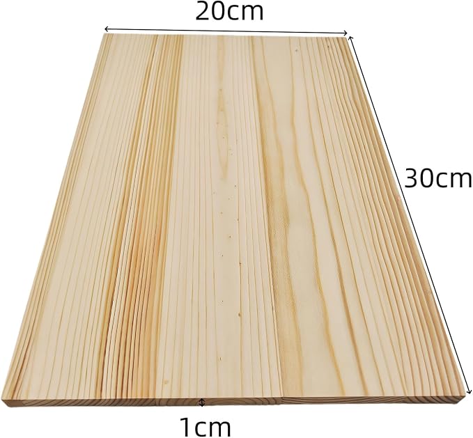 3PCS Rectangle Wood Boards Unfinished Wood Blocks