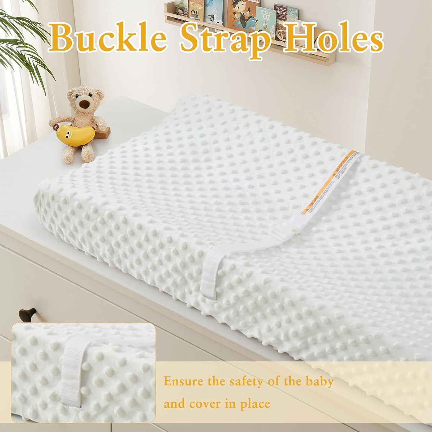 Homiest 2 Pack Changing Pad Cover, White + Sage Green Changing Table Sheets, Ultra Soft Fleece Minky Dot Fabric, Breathable Comfortable Diaper Pad Cover for Girls and Boys, Machine Washable