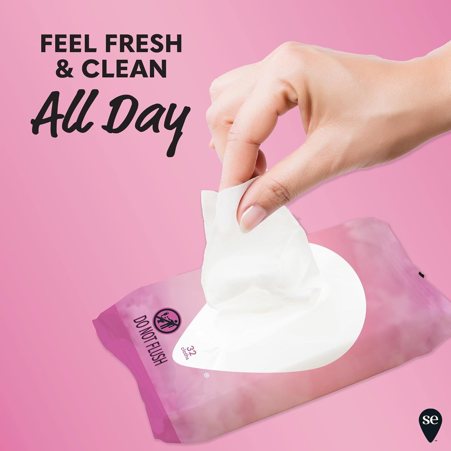 Summer's Eve Simply Sensitive Daily Gentle Feminine Wipes, Removes Odor, pH balanced, 32 count, 4 Pack
