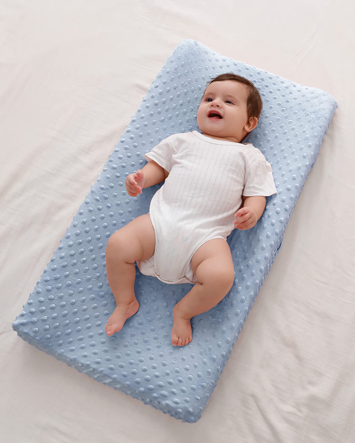 Changing Pad Cover, Soft Changing Table Sheets for Baby Boy and Girl, Diaper Changing Table Cover Fit 32"/34'' x 16" Pad (Blue)
