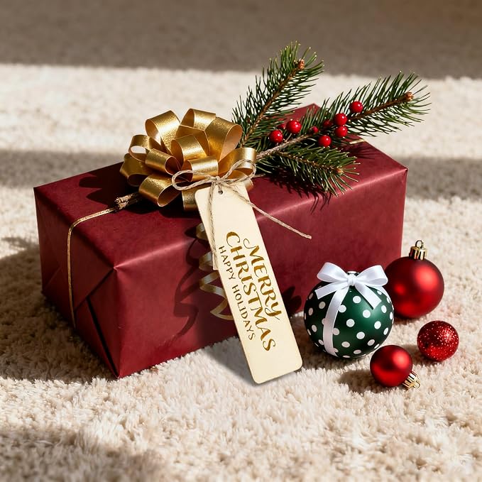 Cididu 150 Pieces Wood Blank Bookmark, DIY Wooden Craft Bookmark