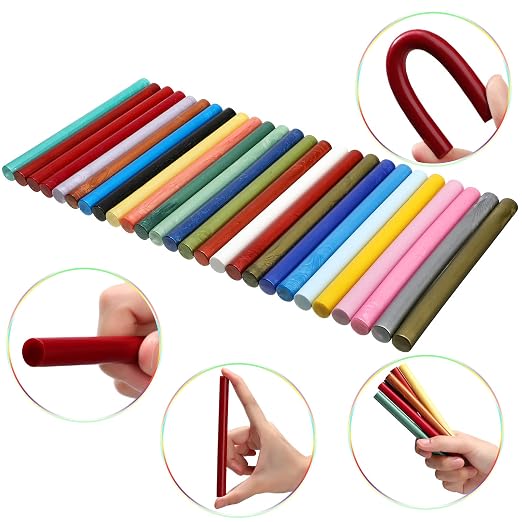 Nuanchu 26 Pieces Glue Gun Sealing Wax Sticks