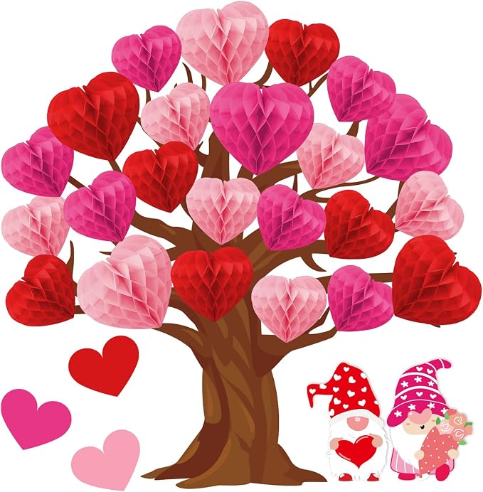 JarThenaAMCS 50Pcs Valentine's Day Bulletin Board Set Classroom Decoration 3