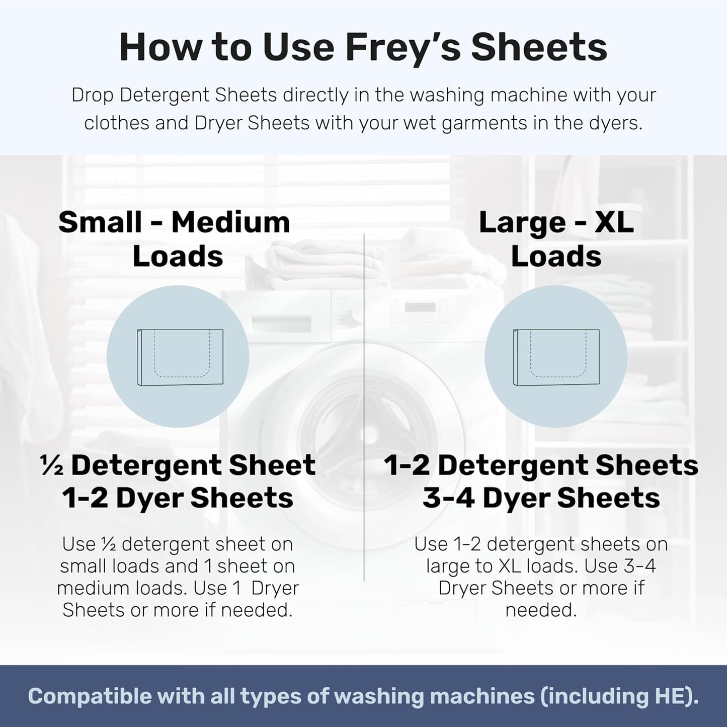 FREY Naturally Scented Dryer Sheets - Fabric Softener for Soft, Fresh & Clean Clothes (2-pack, Bergamot Beach)