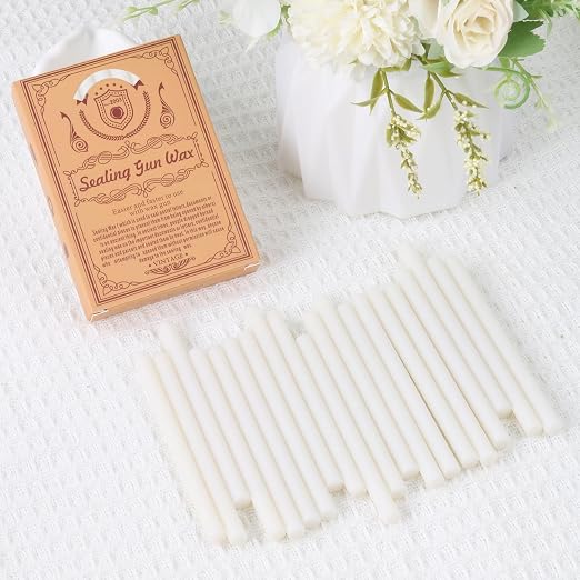 Translucent Sealing Wax Sticks, WASOHLING 20Pcs Glue Gun Wax Seal Sticks
