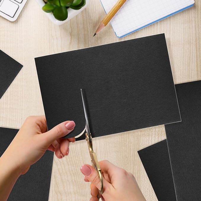 10PCS Black Self Adhesive Felt Fabric Sheets Sticky Felt Sheets