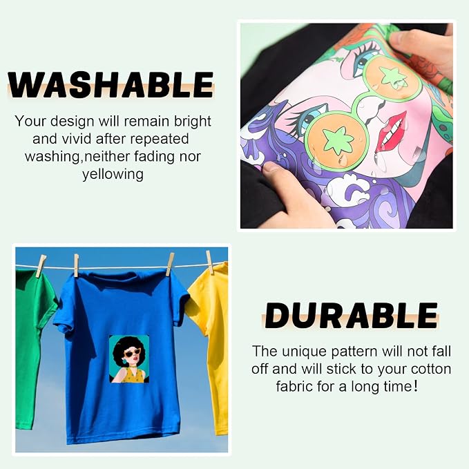 HTVRONT Sublimation HTV Sheets for Cotton Fabric