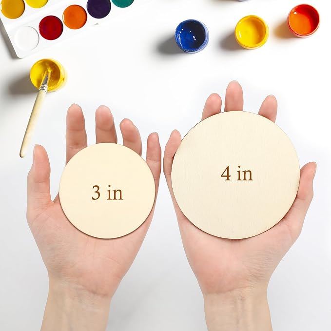 Blisstime Unfinished Wood Circles