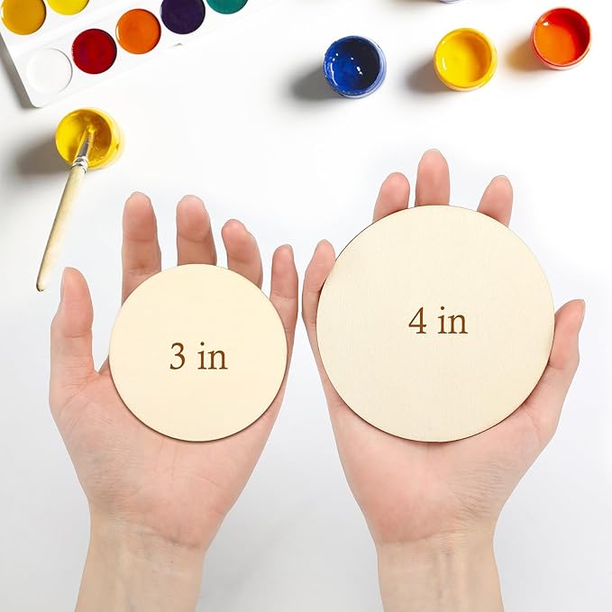 Blisstime Unfinished Wood Circles