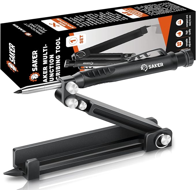 Saker Multi-function Scribing Tool- Construction Pencil- Aluminum Alloy Scribe