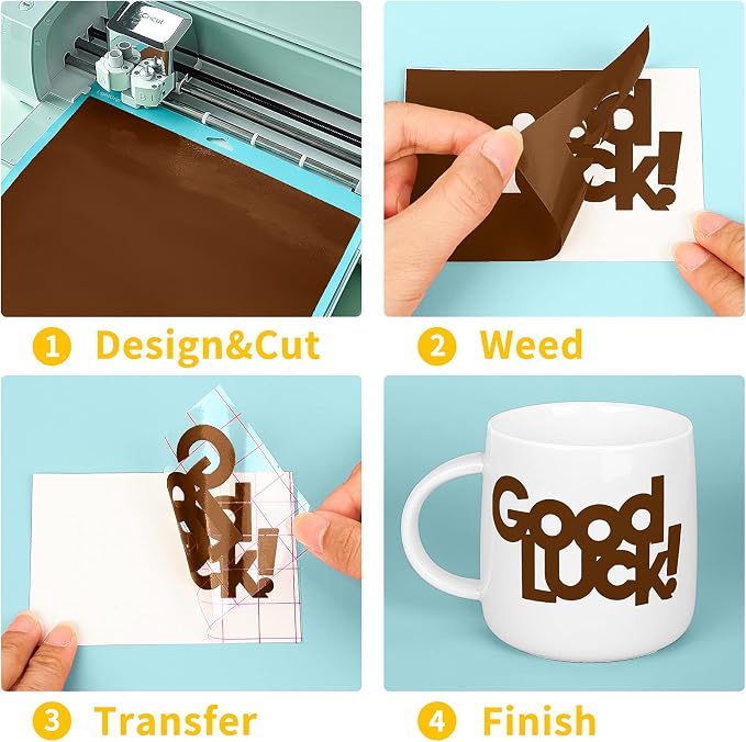 Dark Brown Permanent Adhesive Vinyl Roll